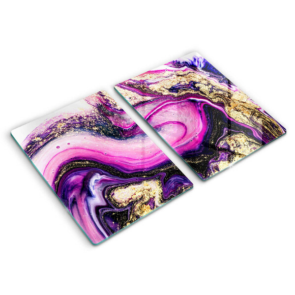 Sklo za varnú dosku Abstraktné prevedenie zlaté