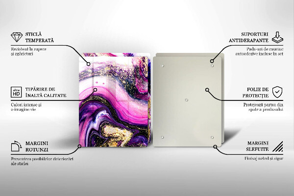 Sklo za varnú dosku Abstraktné prevedenie zlaté