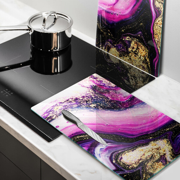 Sklo za varnú dosku Abstraktné prevedenie zlaté