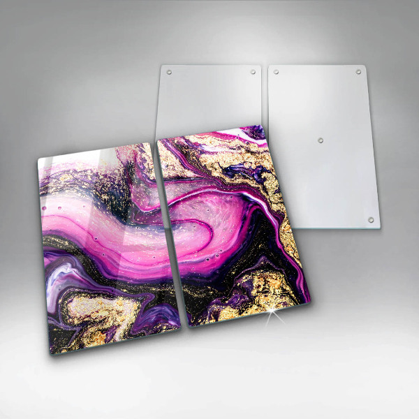 Sklo za varnú dosku Abstraktné prevedenie zlaté