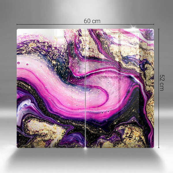 Sklo za varnú dosku Abstraktné prevedenie zlaté