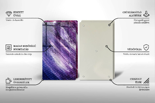 Sklo za varnú dosku Maľovanie abstrakcie