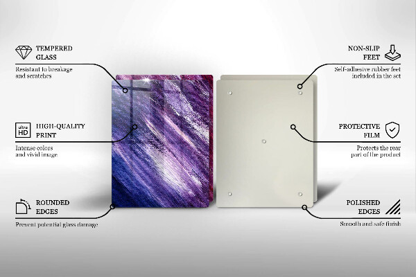 Sklo za varnú dosku Maľovanie abstrakcie