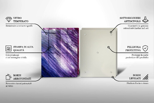 Sklo za varnú dosku Maľovanie abstrakcie