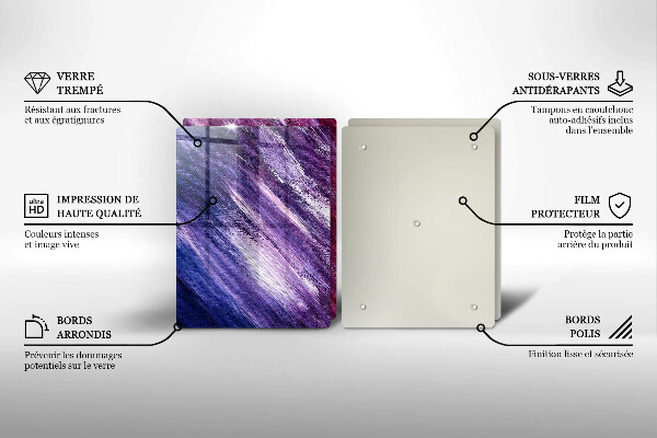 Sklo za varnú dosku Maľovanie abstrakcie