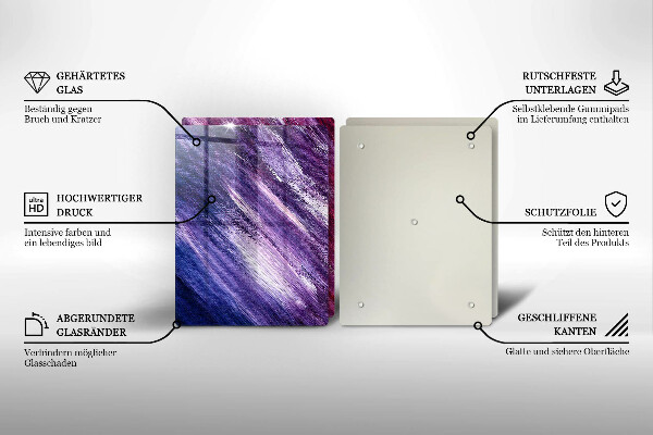 Sklo za varnú dosku Maľovanie abstrakcie