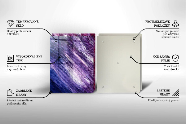 Sklo za varnú dosku Maľovanie abstrakcie