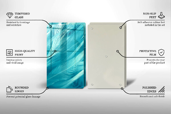 Sklo za varnú dosku Jemné perie