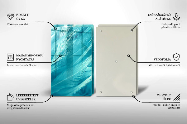 Sklo za varnú dosku Jemné perie