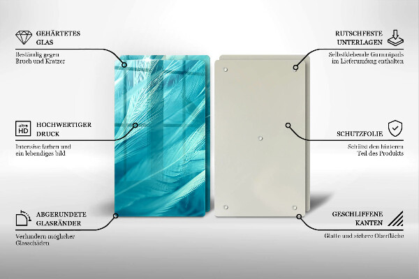 Sklo za varnú dosku Jemné perie