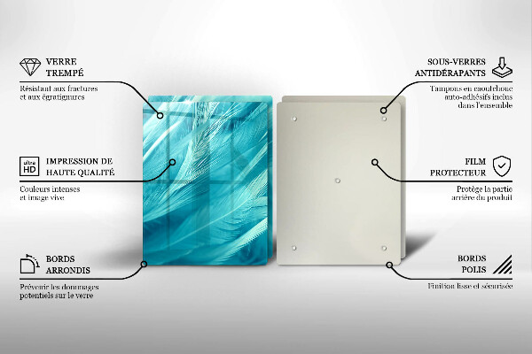 Sklo za varnú dosku Jemné perie