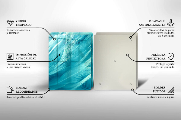 Sklo za varnú dosku Jemné perie