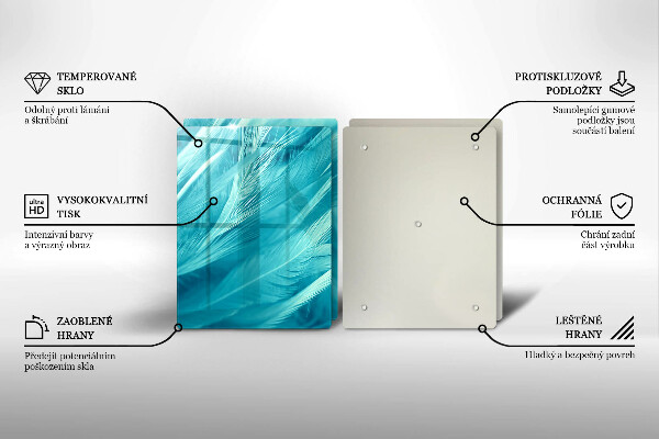 Sklo za varnú dosku Jemné perie