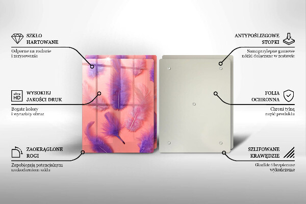 Sklo za varnú dosku Nadýchané perie