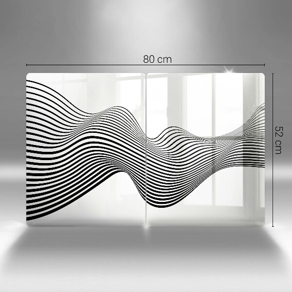 Sklo za varnú dosku Lineárna abstrakcia