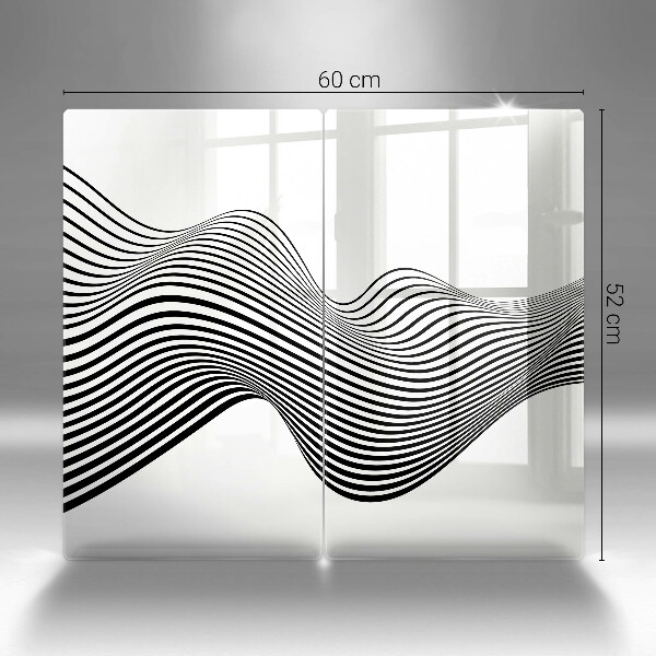 Sklo za varnú dosku Lineárna abstrakcia