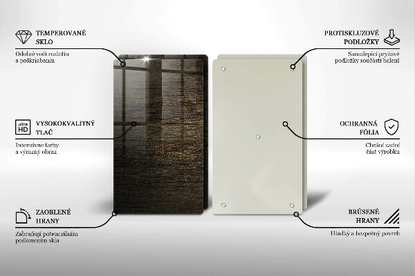 Sklo za varnú dosku Textúra drevenej kôry