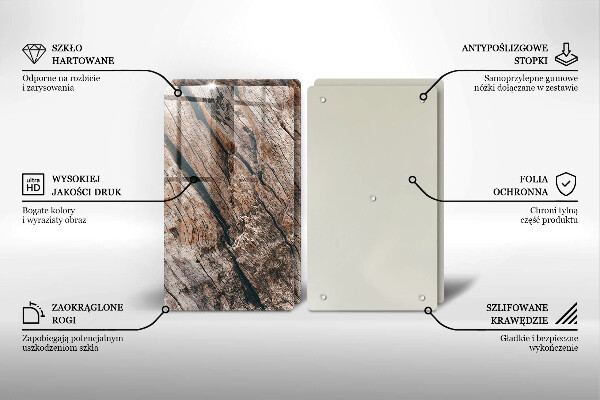 Tvrdené sklo za varnú dosku Drevená konštrukcia