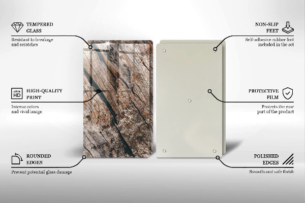 Tvrdené sklo za varnú dosku Drevená konštrukcia