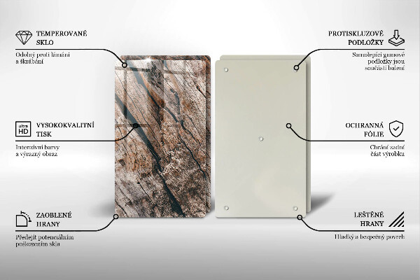 Tvrdené sklo za varnú dosku Drevená konštrukcia