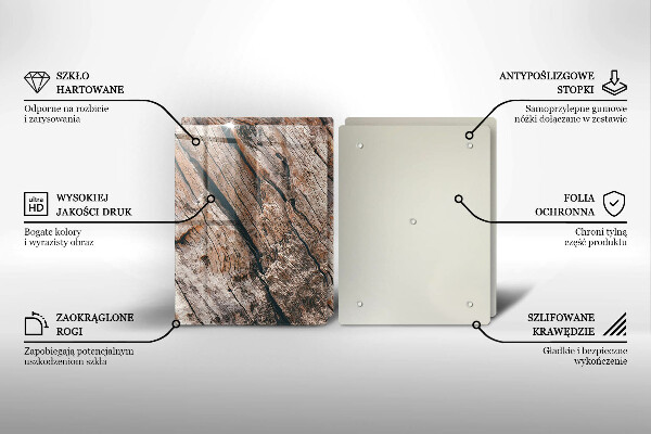 Tvrdené sklo za varnú dosku Drevená konštrukcia