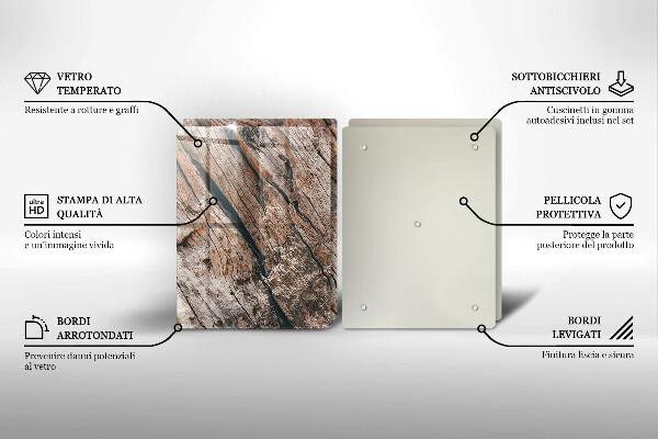 Tvrdené sklo za varnú dosku Drevená konštrukcia