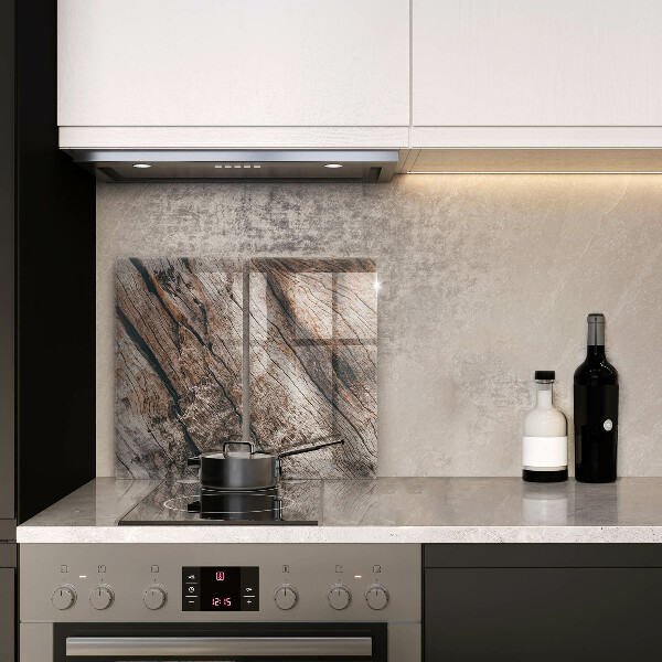 Tvrdené sklo za varnú dosku Drevená konštrukcia