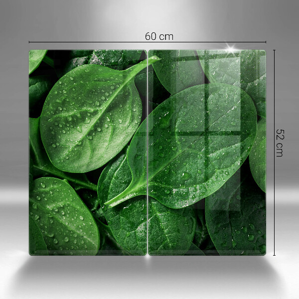 Sklo za varnú dosku Listy bazalky