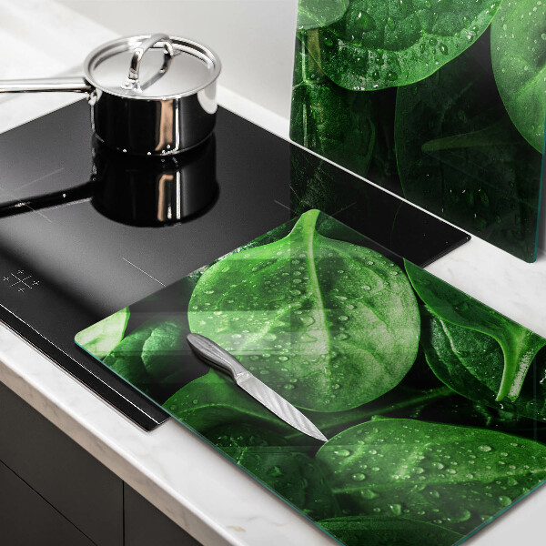 Sklo za varnú dosku Listy bazalky