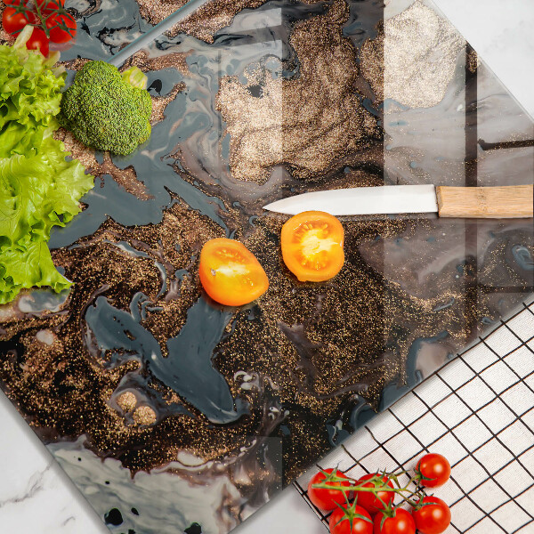 Sklo za varnú dosku Zlatá skalná štruktúra