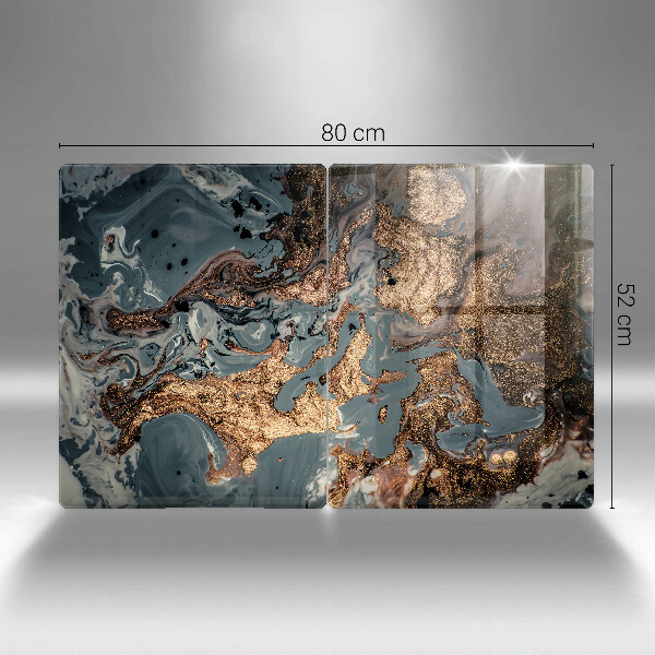 Sklo za varnú dosku Zlatá skalná štruktúra