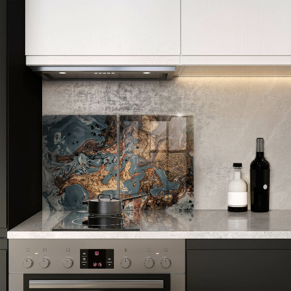 Sklo za varnú dosku Zlatá skalná štruktúra