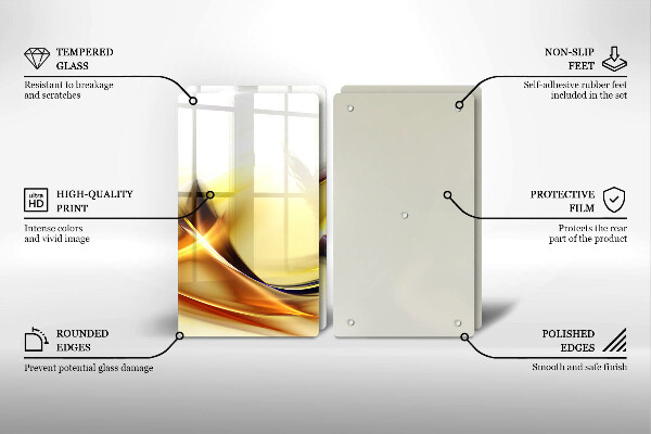 Sklo za varnú dosku Abstraktné línie svetla