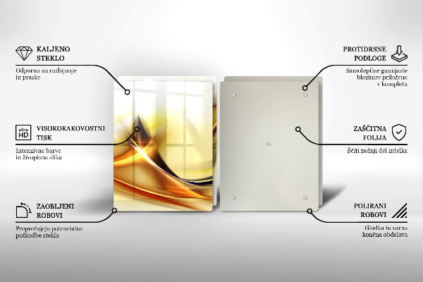 Sklo za varnú dosku Abstraktné línie svetla