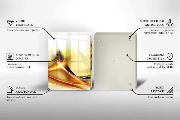 Sklo za varnú dosku Abstraktné línie svetla