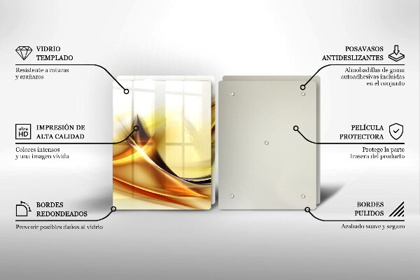 Sklo za varnú dosku Abstraktné línie svetla