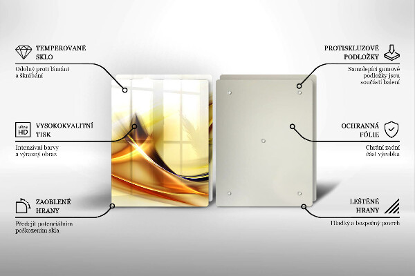 Sklo za varnú dosku Abstraktné línie svetla