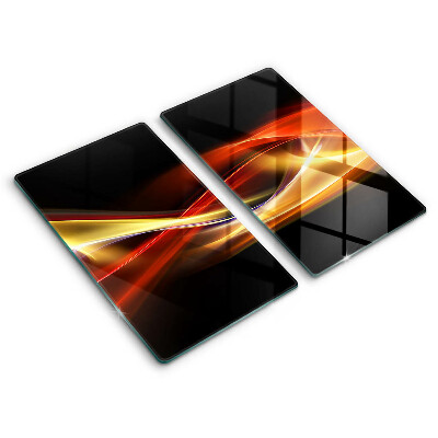 Sklo za varnú dosku Abstraktný dym a svetlo