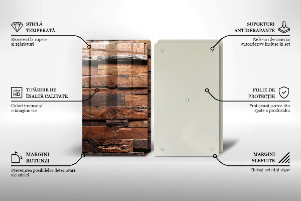 Sklo za varnú dosku Dekoratívne drevené dosky