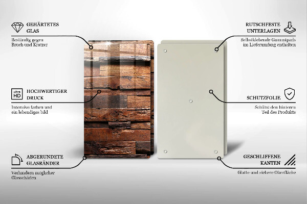 Sklo za varnú dosku Dekoratívne drevené dosky