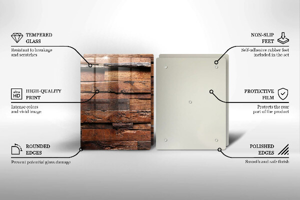 Sklo za varnú dosku Dekoratívne drevené dosky