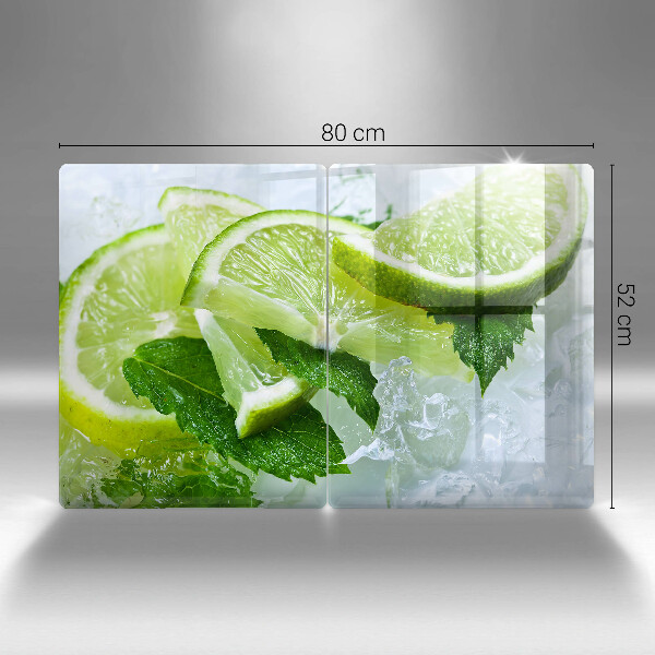 Sklo za varnú dosku Limetková mäta a ľad