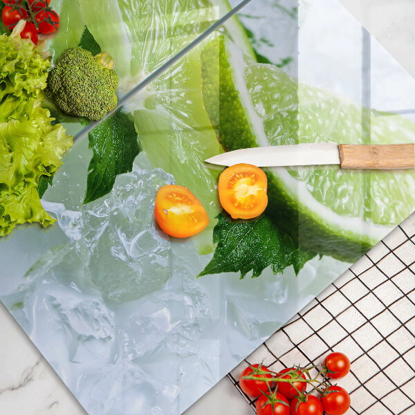 Sklo za varnú dosku Limetková mäta a ľad