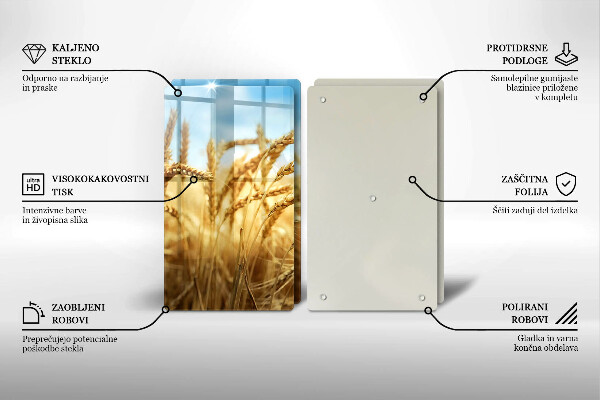 Sklo za varnú dosku Klasy obilnín na poli