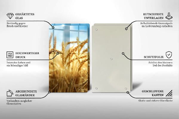 Sklo za varnú dosku Klasy obilnín na poli