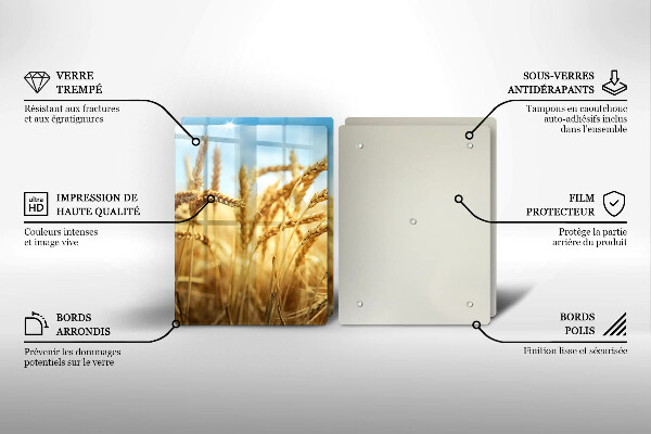 Sklo za varnú dosku Klasy obilnín na poli