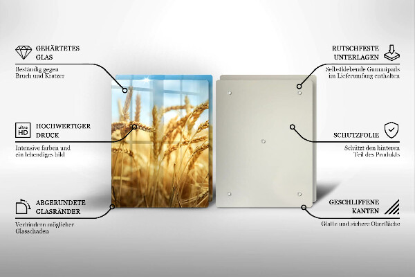 Sklo za varnú dosku Klasy obilnín na poli