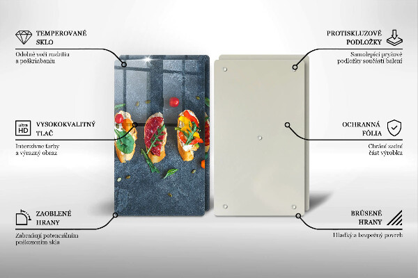 Sklo za varnú dosku Farebné sendviče