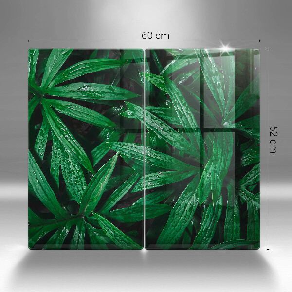 Sklo za varnú dosku Listy rastlín