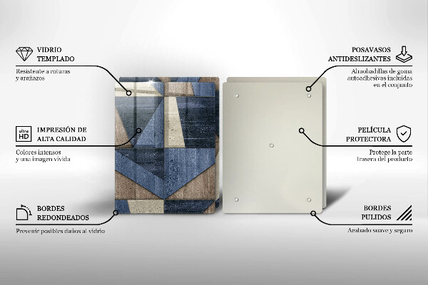 Sklo za varnú dosku Geometrická abstrakcia